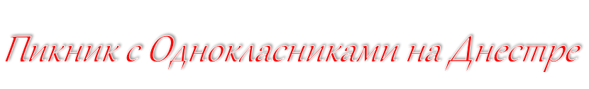 Пикник с Однокласниками на Днестре